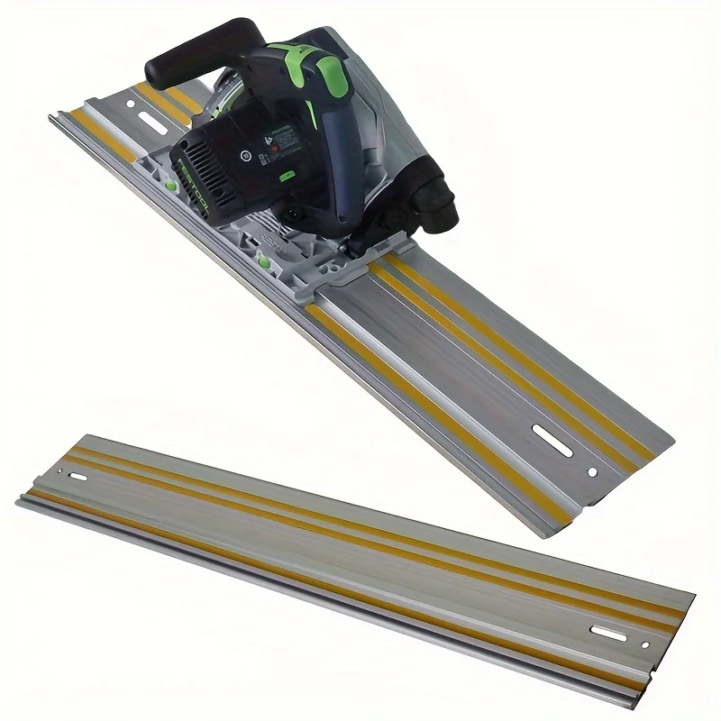 Allsome 800mm Track Saw Guide Rail Kit for Makita or Festool Track Saw Includes 2x400mm Guide Rails/ Rail Connectors 