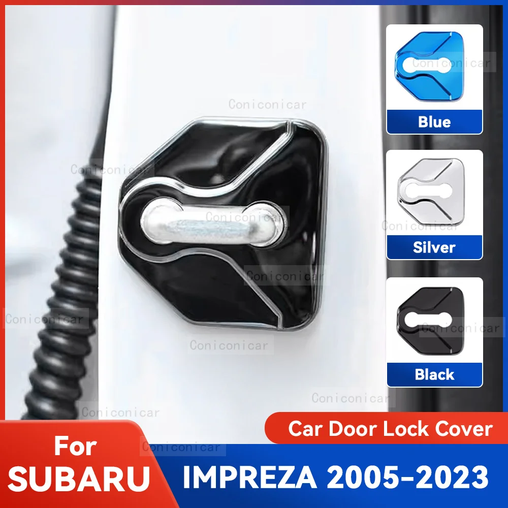 

Auto Car Door Lock Protect Cover Emblems Case Stainless Steel Decoration For SUBARU IMPREZA 2005-2023 Protection Accessories