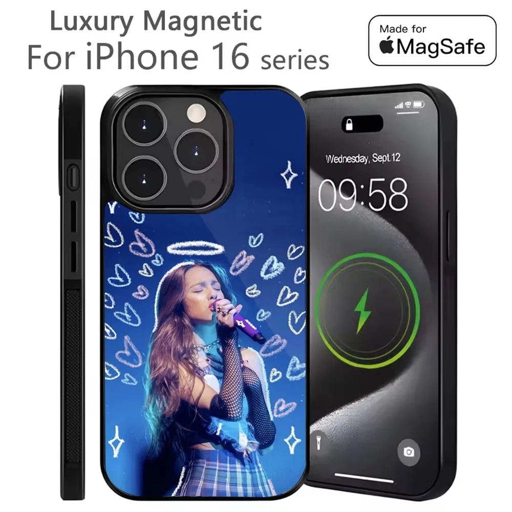 O-OliviaS Singer R-RodrigoS-S Phone Case For iPhone 16,15,14,13,12,11,Plus,Pro,Max Mini Magsafe Magnetic Wireless Charging