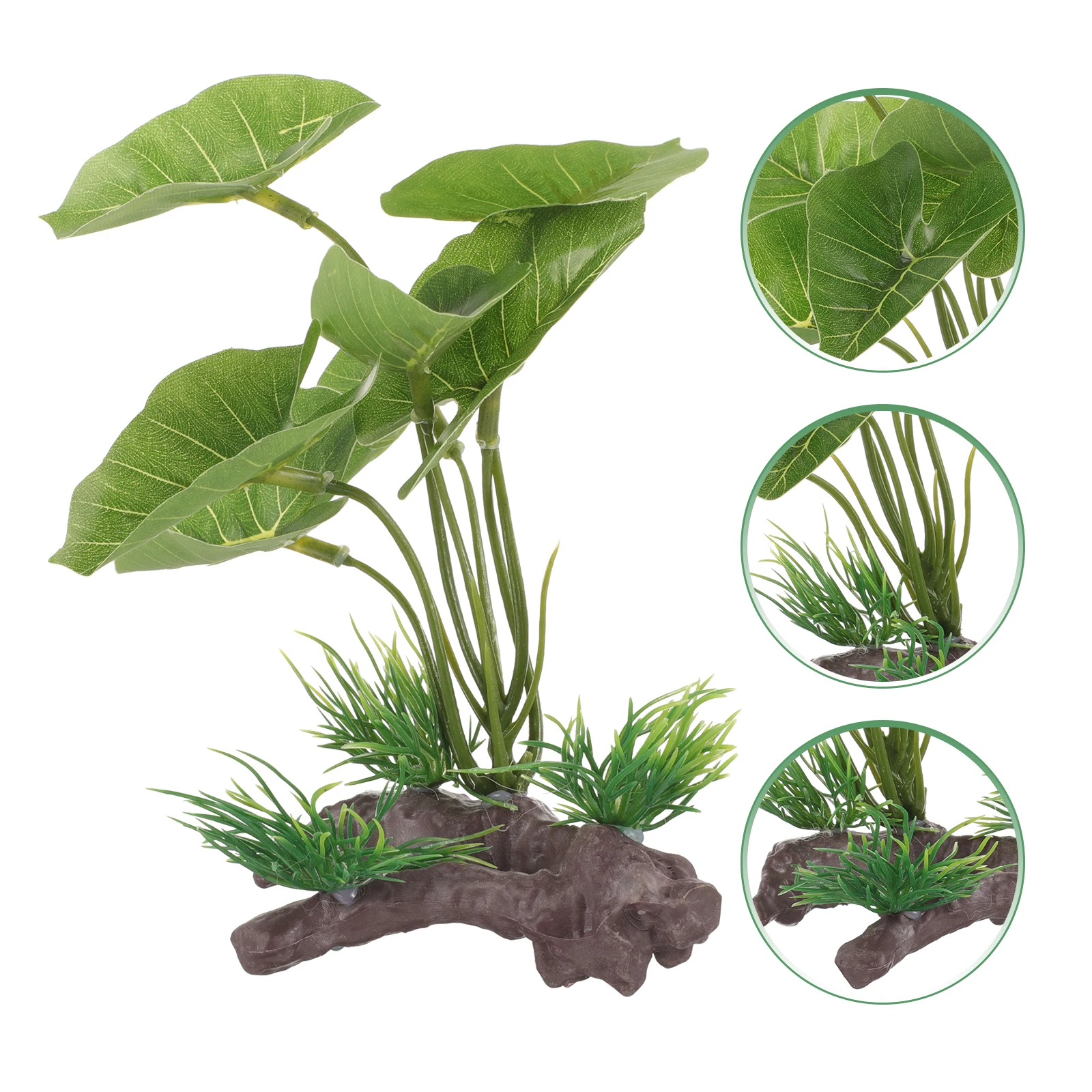 

Artificial Water Plants for Fish Tank Small Fake Plastic Grass Green Aquatic Reptile Terrarium Lifelike Decoration Pet Supplies