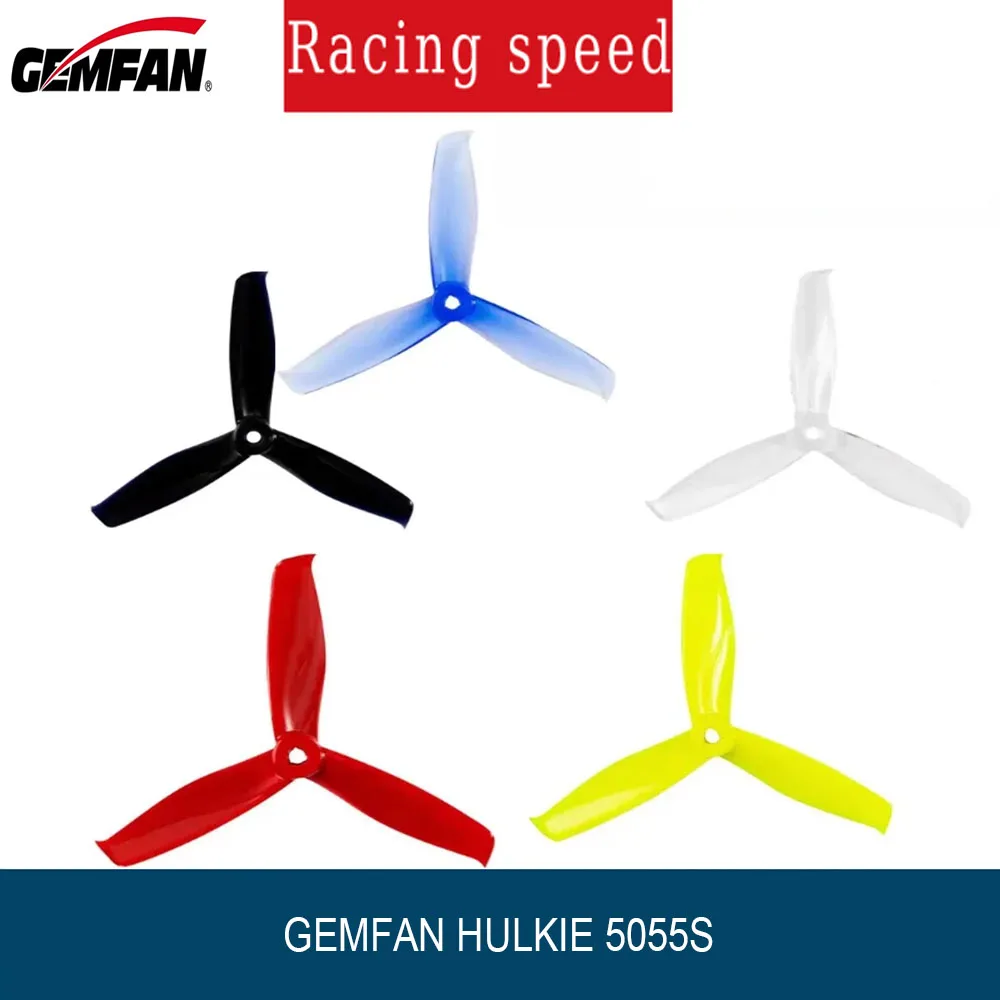 

GEMFAN HULKIE 5055S 3-лопастной пропеллер FPV для многороторных дронов 2205-2806, детали для самостоятельного изготовления
