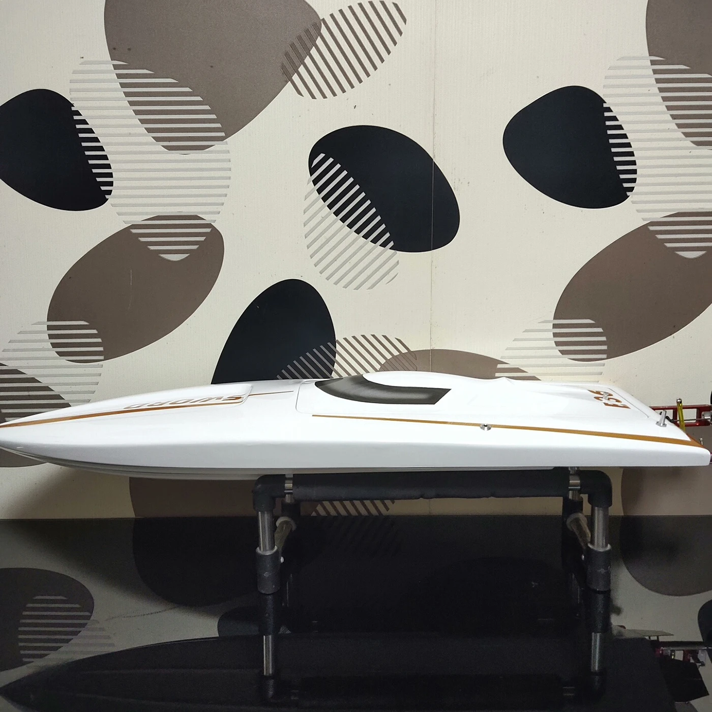 Navios rc 94.5cm dtrc espada e36 controle remoto lancha de alta resistência cnc ferragem fibra de vidro casco rc schiffe modelo rtr navio brinquedo