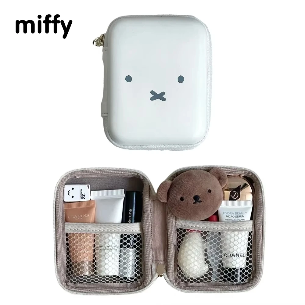 Miffy Small Storage Bag Cute Multi-functional Portable Makeup Accessory Headphone Bag Toiletry Storage Tampon Bag Christmas Gift