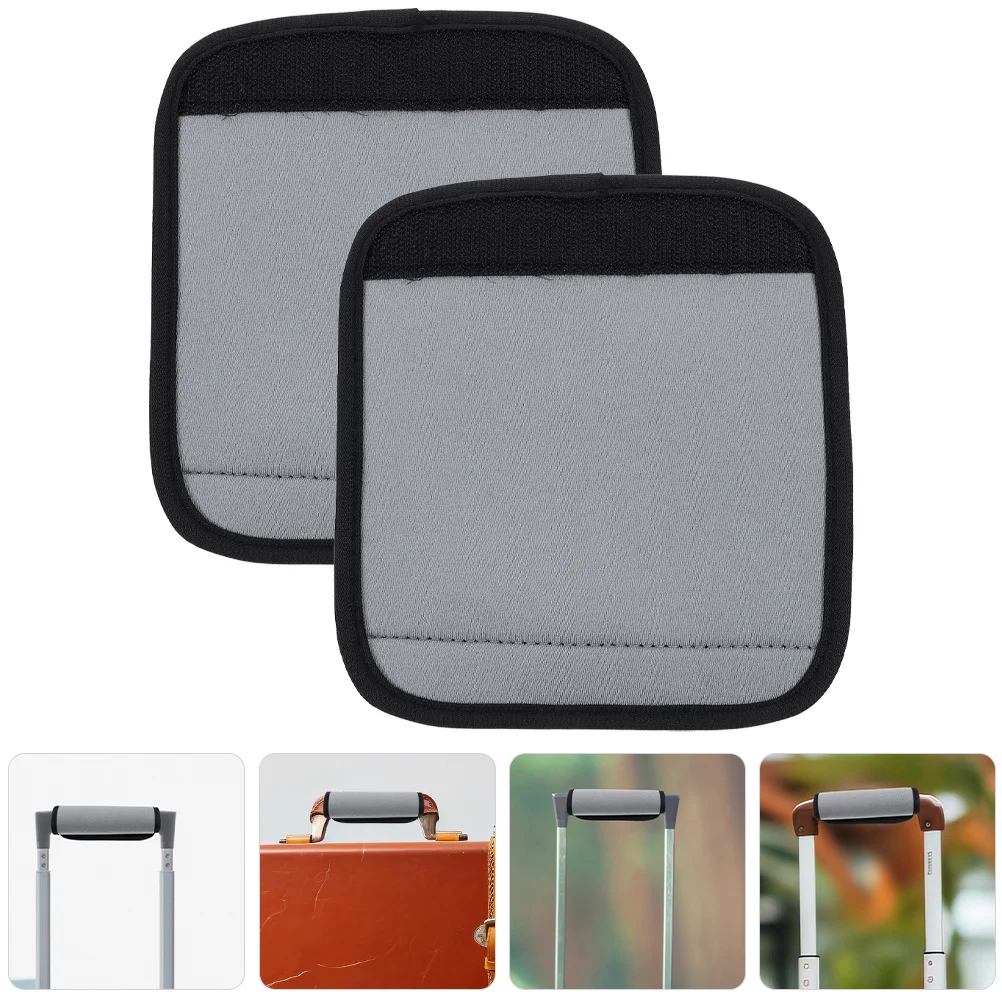 قطعتان من أغطية مقبض الأمتعة من النيوبرين لحماية مقبض حقيبة السفر المريحة وخفيفة الوزن وإكسسوارات أمتعة السفر #4