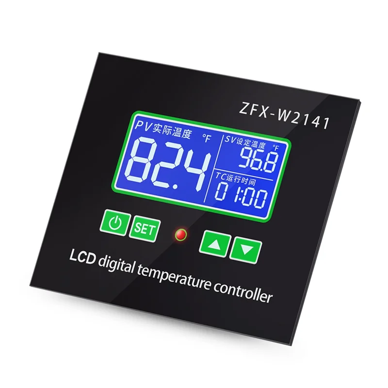 A51M-ZFX-W2141 AC 220V Digital LED Thermostat Regulator Incubation Heating Temperature Controller Time Switch Control Relay