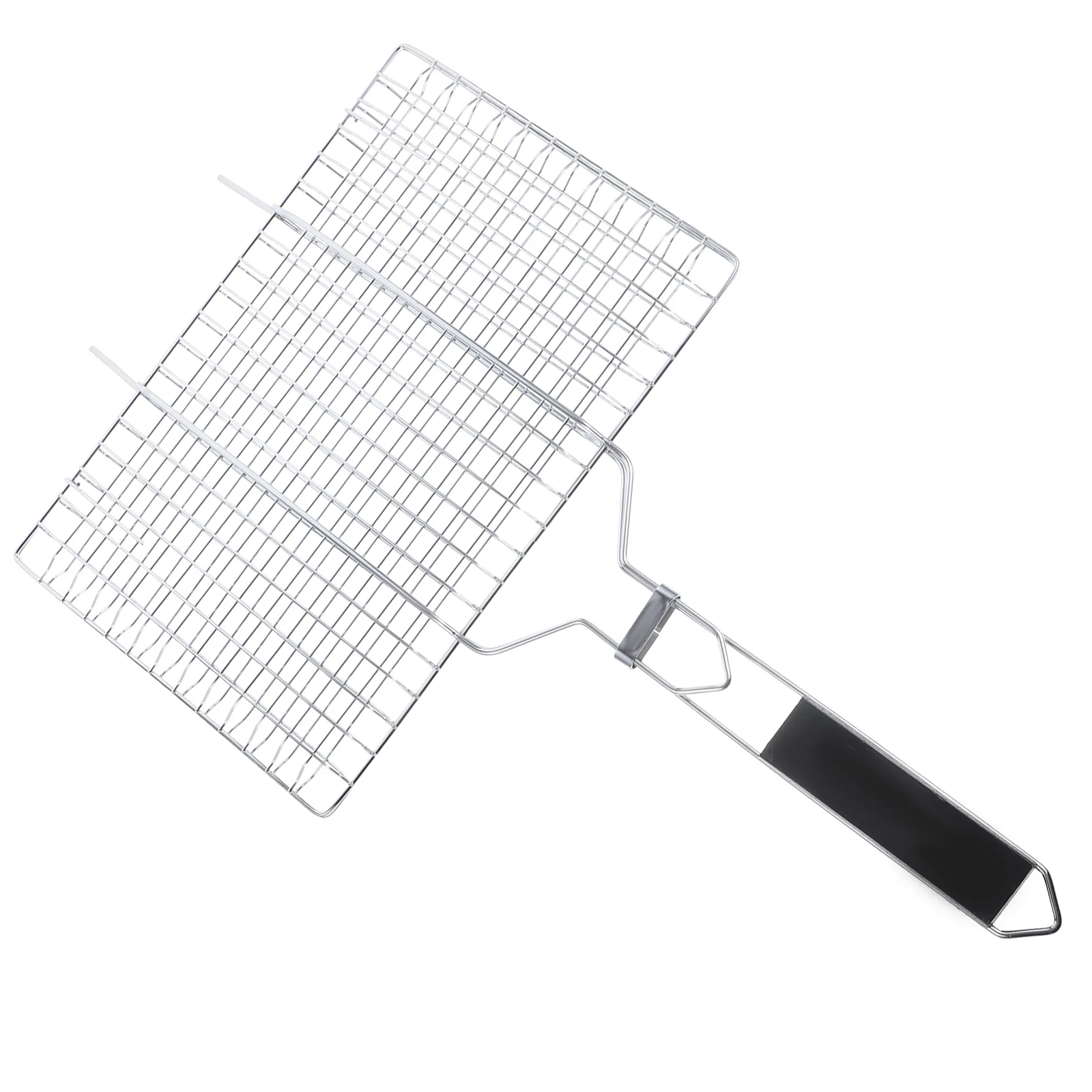 

Stainless Steel Barbecue Grill Baskets Portable Outdoor Camping BBQ Picnic Steak Sausage Chicken Wing Folder Easy Assembly
