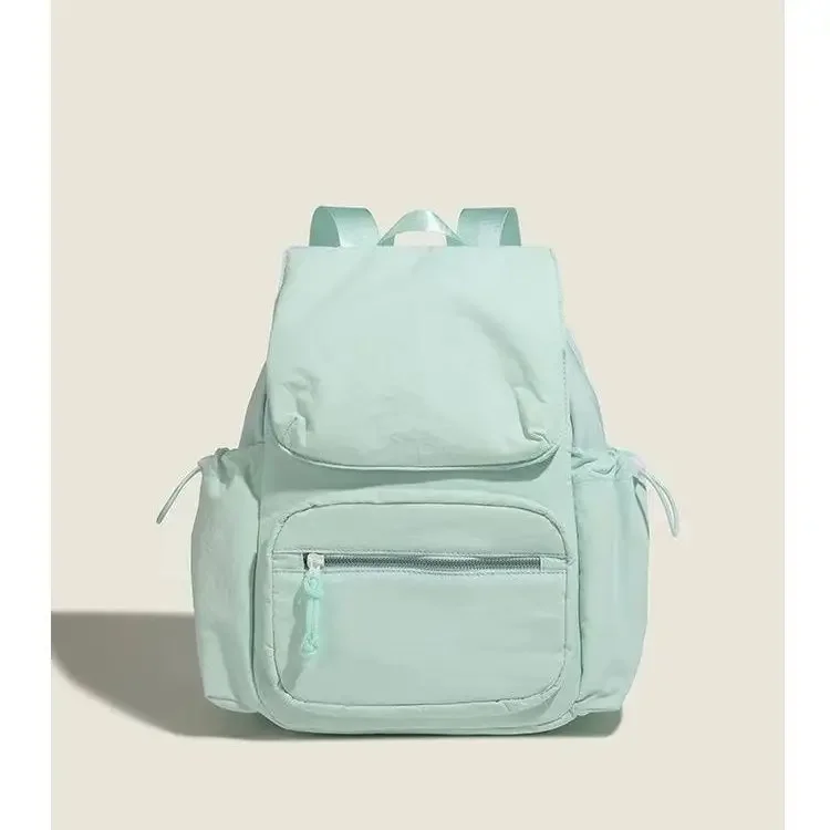 Women Backpack 2025 New Fashion Korean Sweet Si,ple Simple Canual Nylon Splashproof Small Girls Backpack