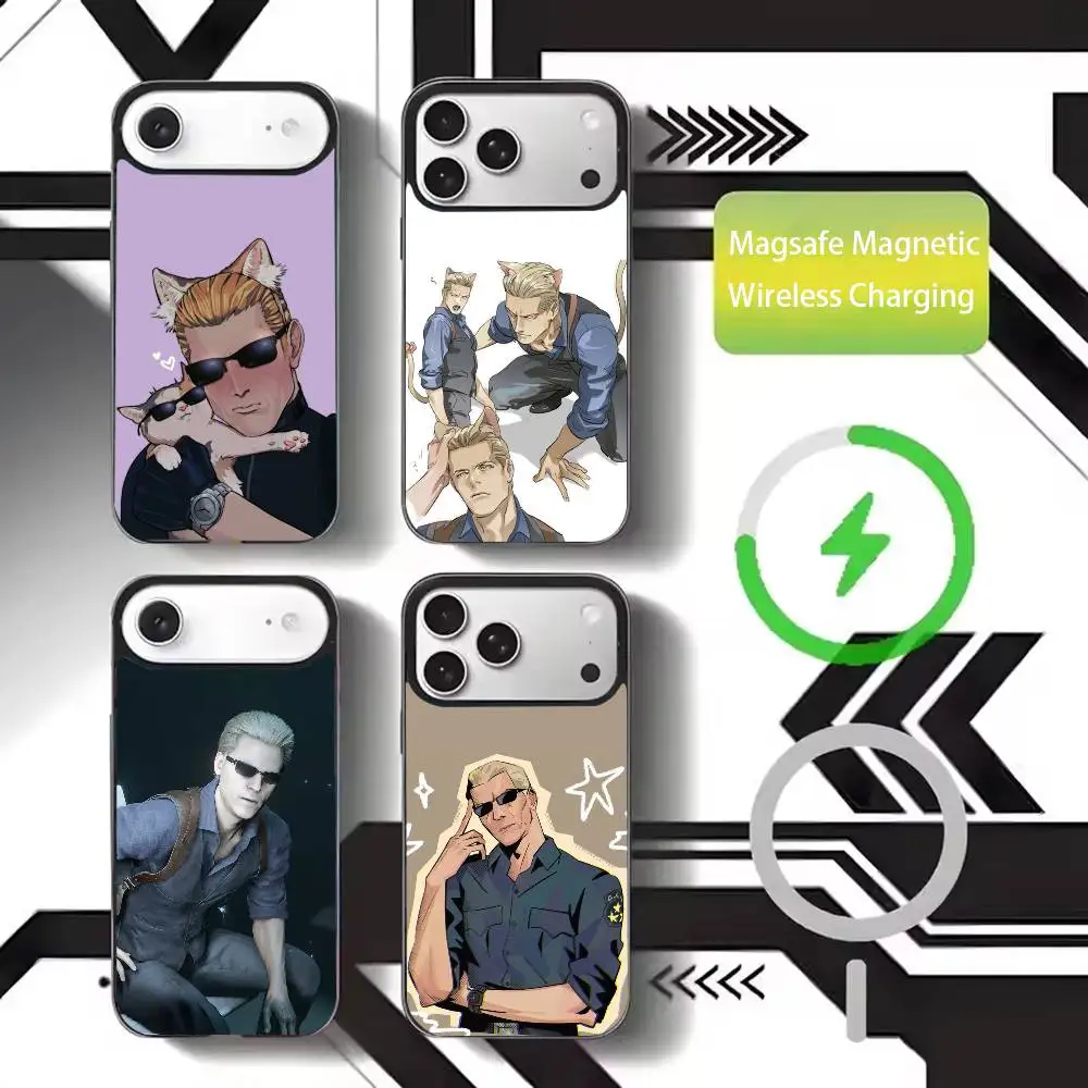 

Albert W-Wesker cool Phone Case For iPhone17,16,15,14,13,12,11 Plus,Pro Max Magnetic For Magsafe Wireless Charging