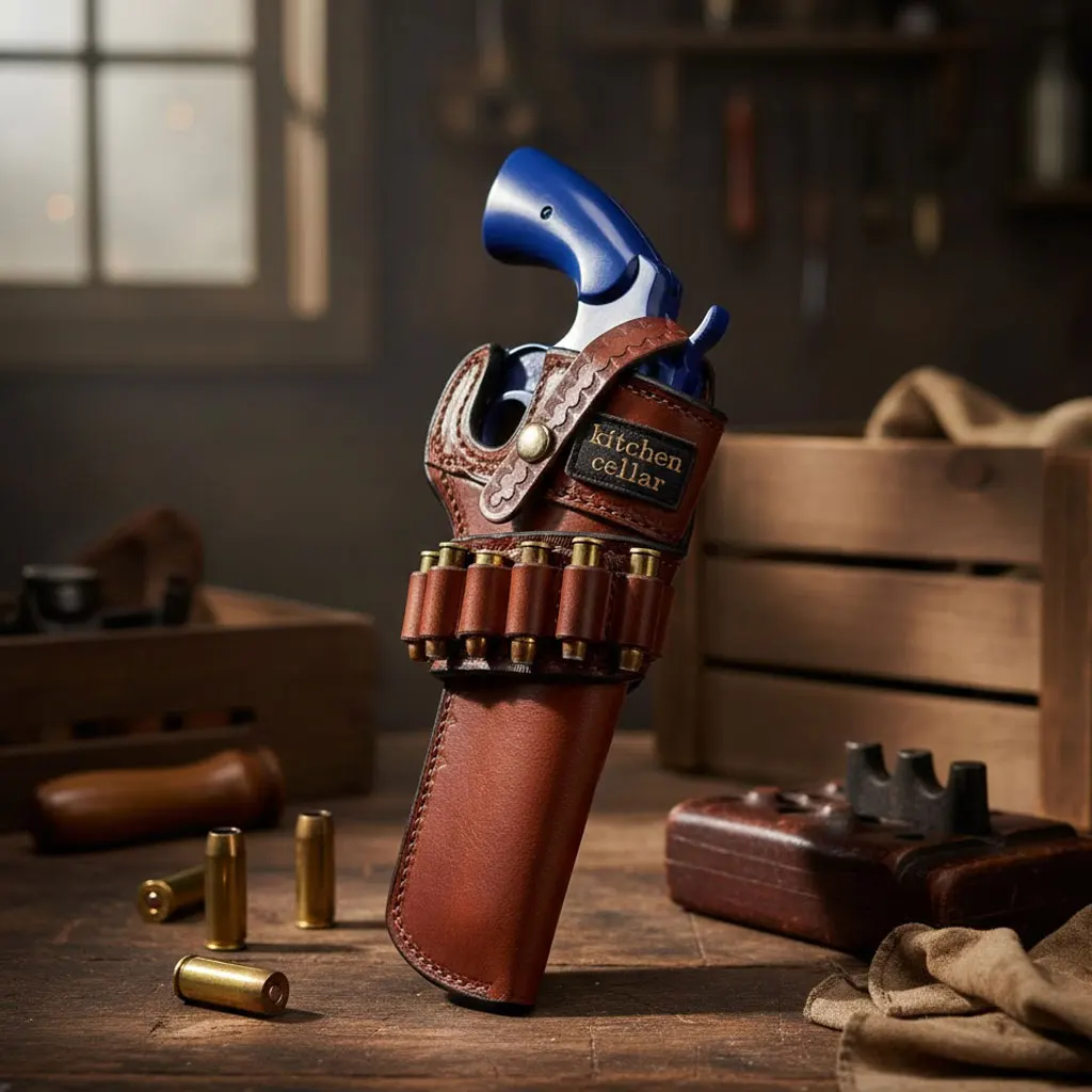 Europäisches mittelalterliches Cosplay-Holster – Neue Wild West Cowboy Revolver-Schutz-Requisite