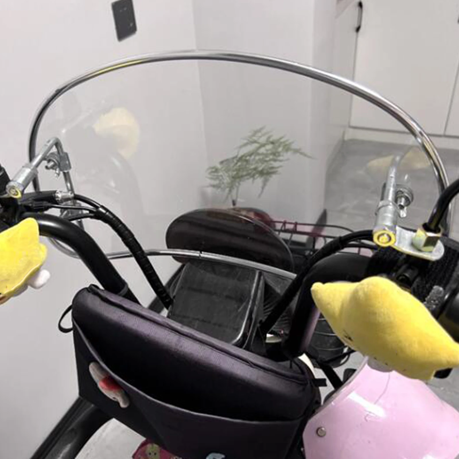 8.6inch Motorbike Windshield Clear Front Screen Wind Shield Screens Deflectors For Roman Holiday Electric Vehicle Emma Sunny