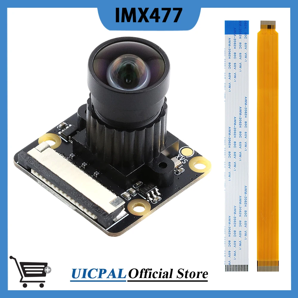 IMX477 Camera Module for NVIDIA Boards HD 12.3MP 100 160 Degree for Raspberry Pi 5B Zero with 15PIN FFC