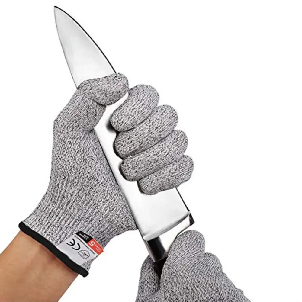 Guantes de seguridad de alta resistencia, Nivel 5, protección para cocina, anticorte, resistentes al corte, para corte de pescado