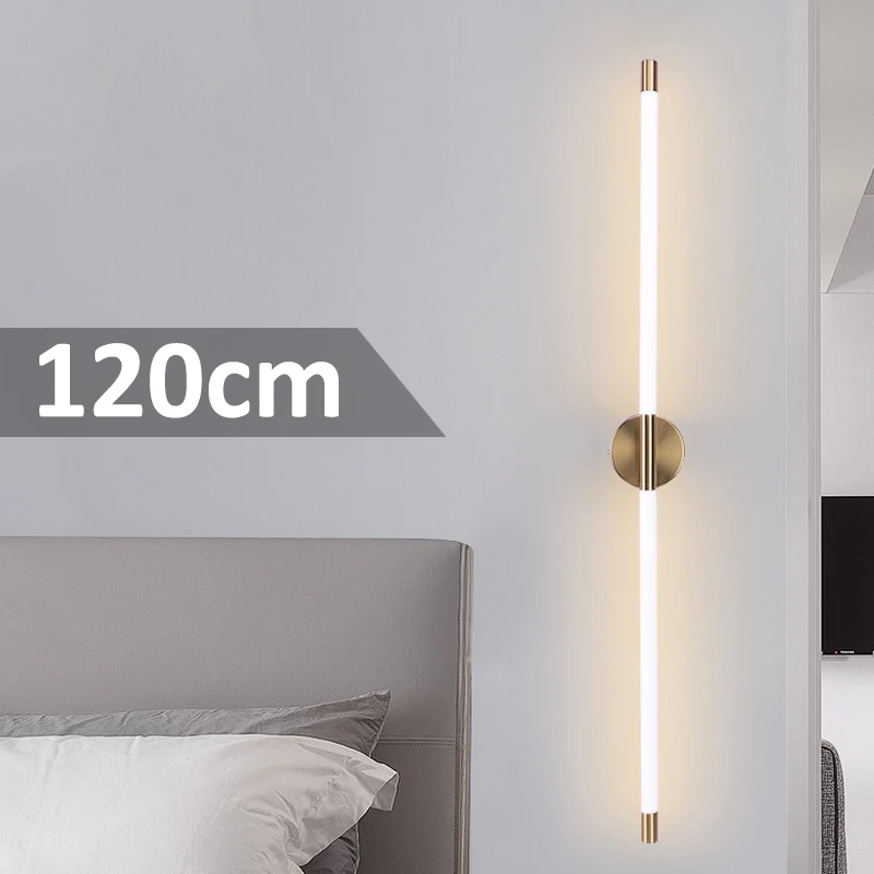 Modern LED Long Wall Lamp Corridor Bedside Wall Sconce Indoor Home Decor Lighting BedRoom Living room 80cm100cm120cm