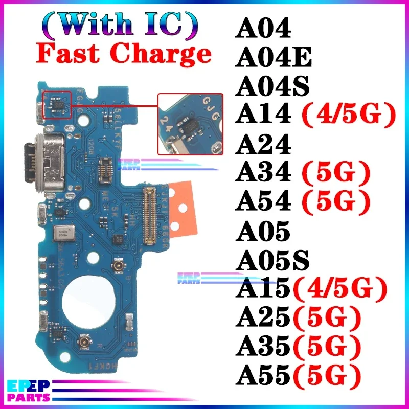 

Usb Dock Charger Port for Samsung Galaxy A05 A05S A15 A25 A35 A55 A04 A04E A04S A14 A24 A34 A54 4G 5G Charging Board Module