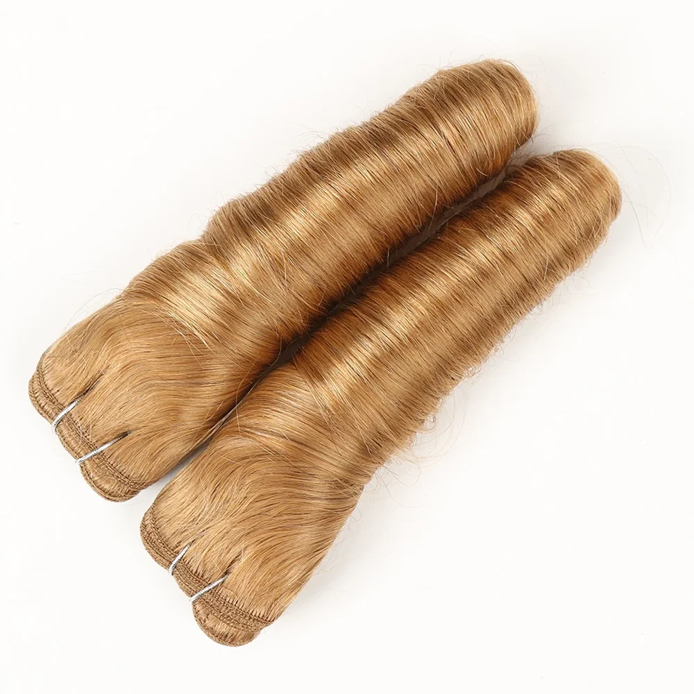 Mel Louro-Natural Extensão Do Cabelo Humano Pacotes, Cabelo Brasileiro Weave, onda solta, à venda, 2pcs por pacote