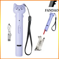 Red beam of light Pointer Interative Cat Toy Rechargeable Red Light Pointer Exercises Training Tool for Kittens Cats Dogs