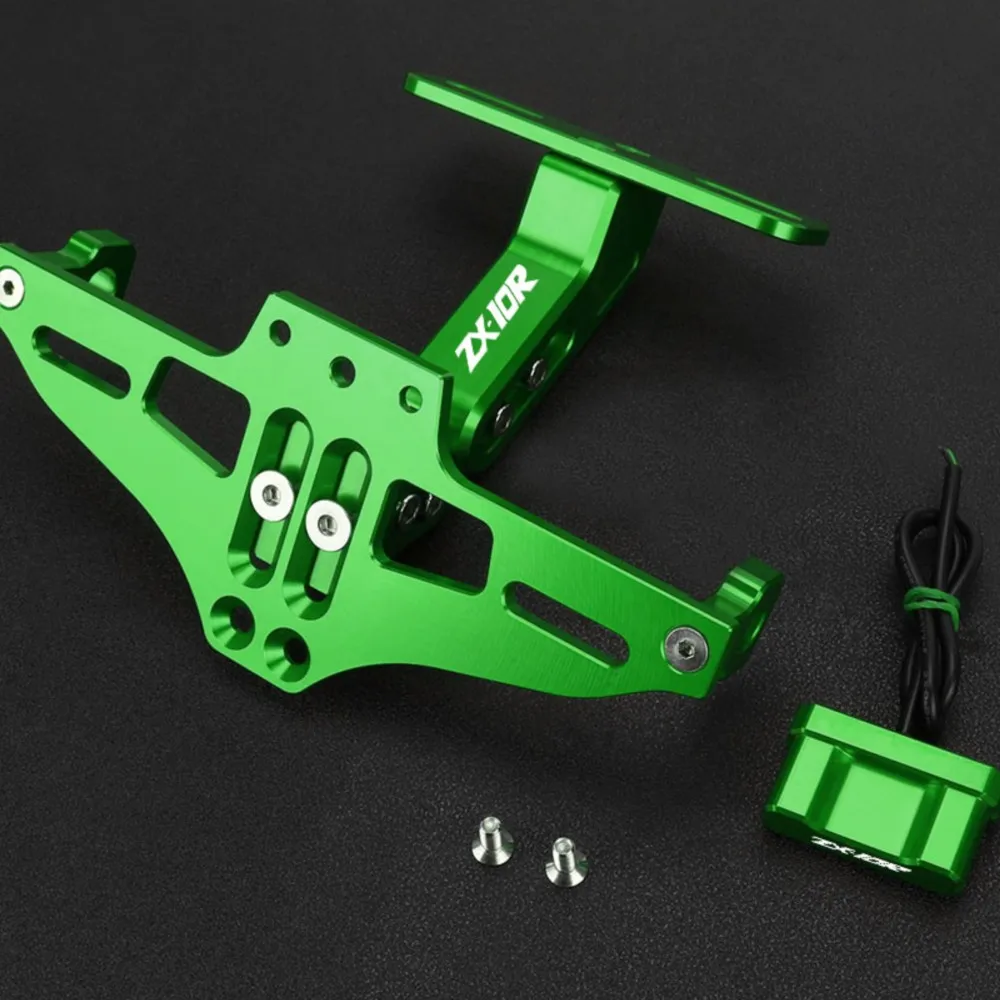 

Rear License Plate Tail Frame Holder Bracket Turn Signal Light CNC For KAWASAKI ZX10R ZX-10R 2006 2007 2008 2009 2010 2011-2015