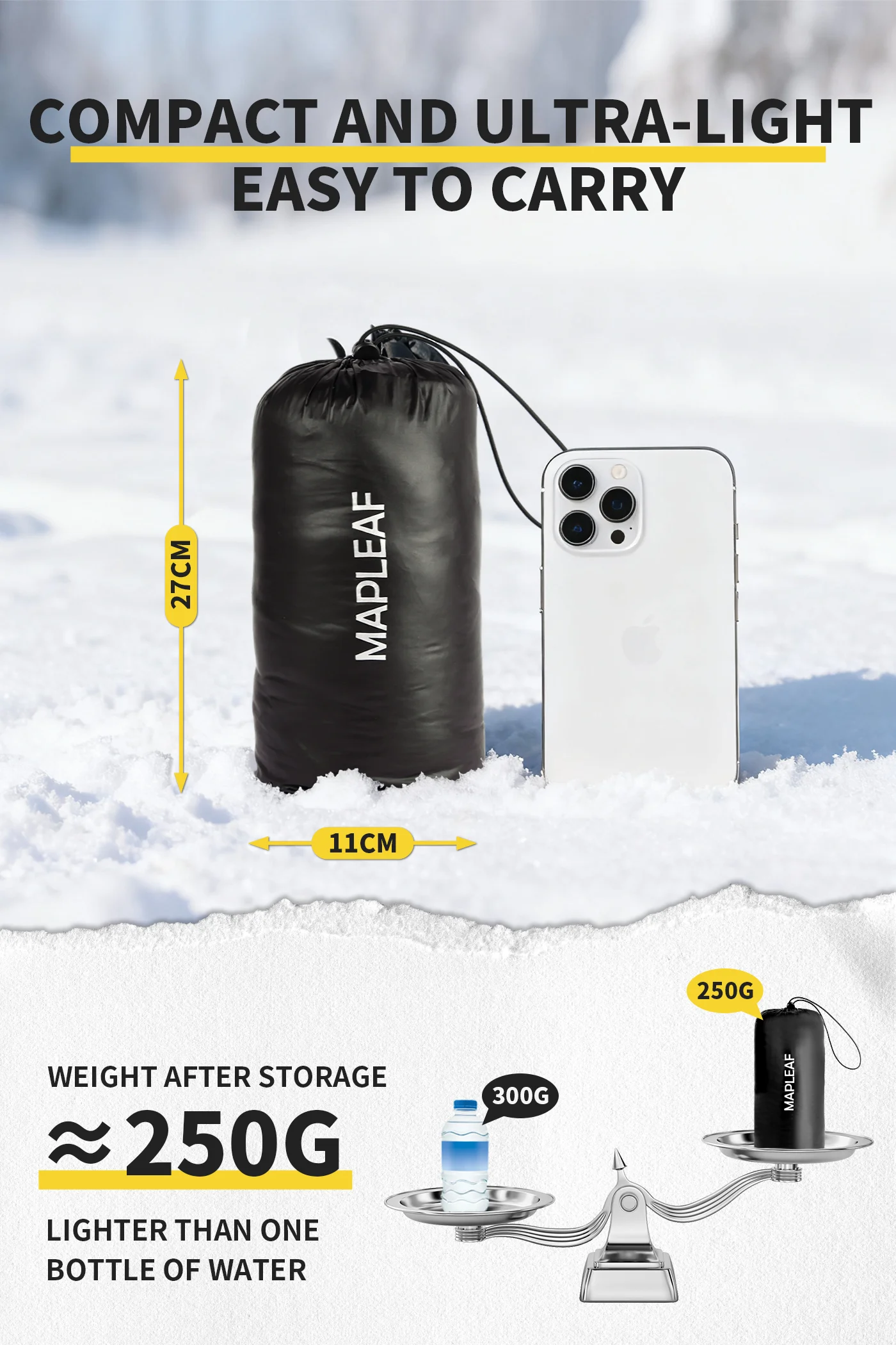 MAPLEAF Warm Down Pants 800FP - Down Vest Ultralight ulasan dan harga