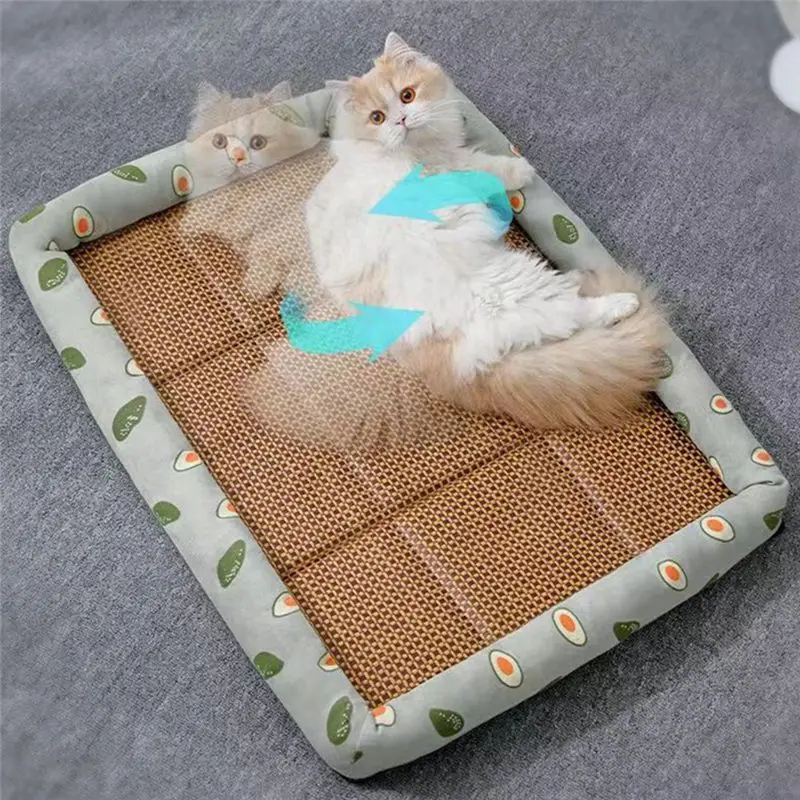 【ILLUMINE】ساعة صيفية على شكل عش بيت للكلاب الصغيرة، مستلزمات الحيوانات الأليفة، عش الحيوانات الأليفة، عش صيفي رائع