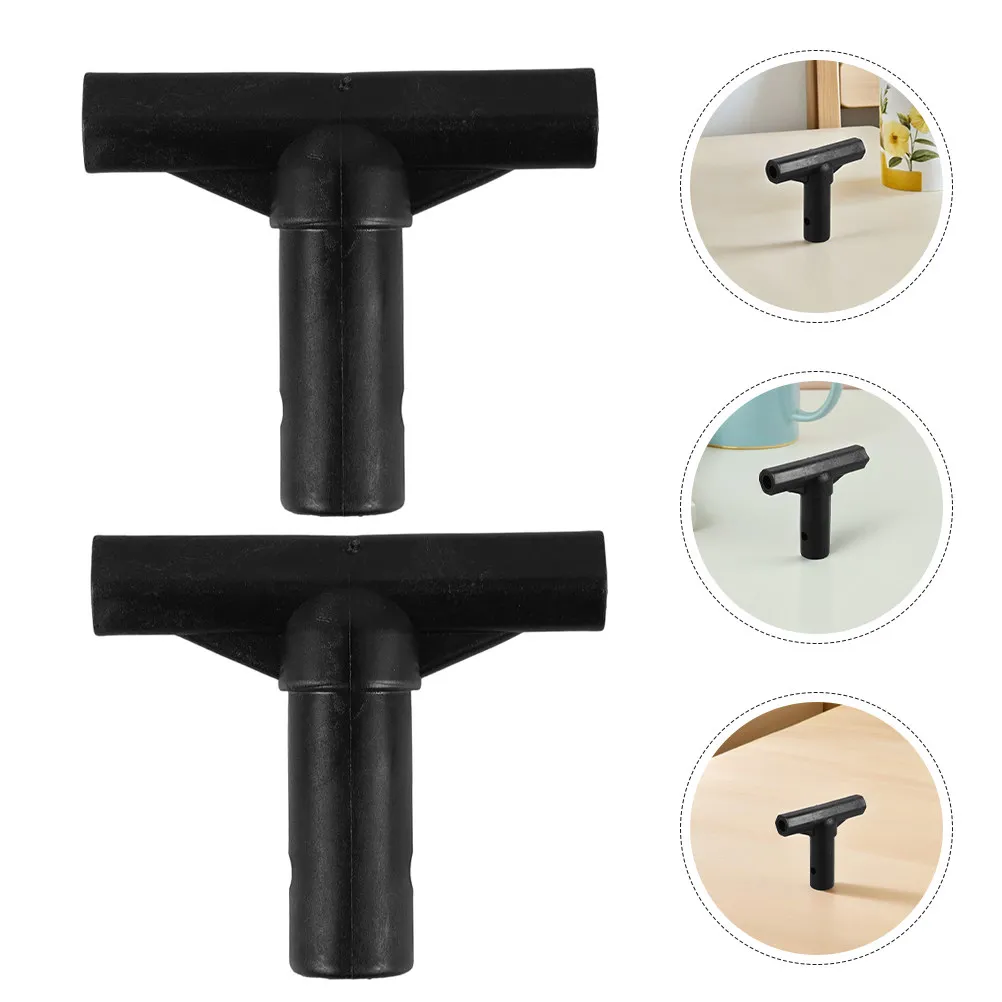 6Pcs Trampoline Pole End Caps T-Shaped Plastic Connectors Secure Stable Connection Noise Reduction Replacement Covers