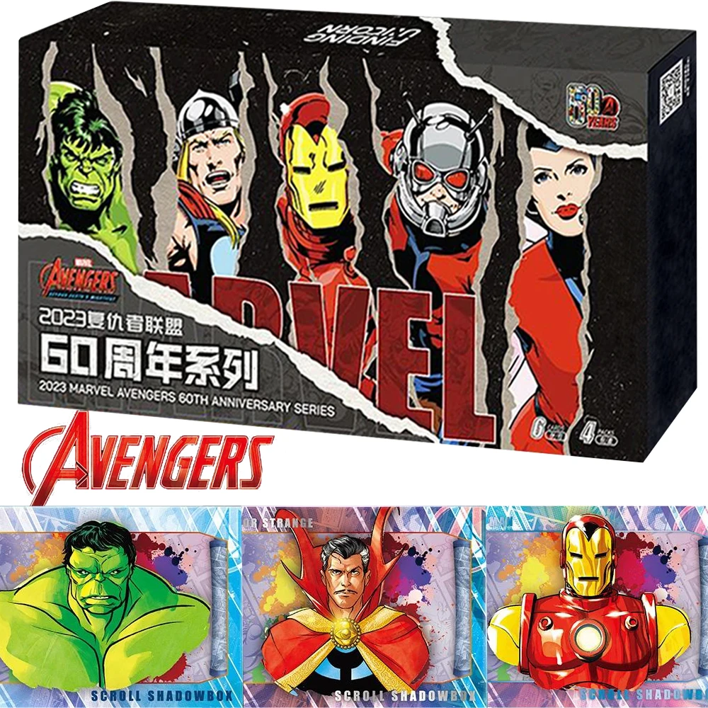 

Marvel Avengers Card 60th Anniversary Original Iron Man Commemoration High Collection Value Character Gem Card KId Favorite Gift