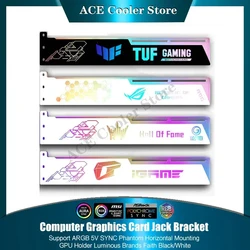 Computer Graphics Card Jack Bracket Support ARGB 5V SYNC Phantom Horizontal Mounting GPU Holder Brands Faith Black/White