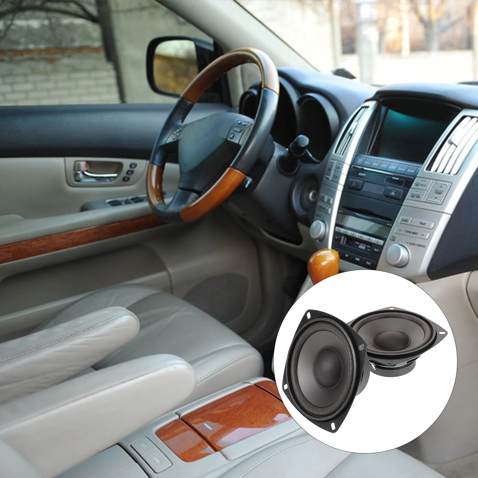 

1Pair 600W 4 Inch Car Horn Replacement Crystal Clear Tones Durable for Marine Boat Truck Train Loud Motorcycle Horn