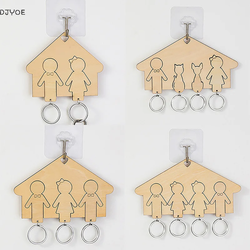 

Family Key Holder House Key Chain Home Wall Hanger Key Chain Family Gift Indoor Pendant