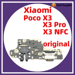 Conector de base original para xiaomi poco x3, x3 pro, x3, NFC, Cargador USB, puerto de carga, Cable flexible, reemplazo de placa