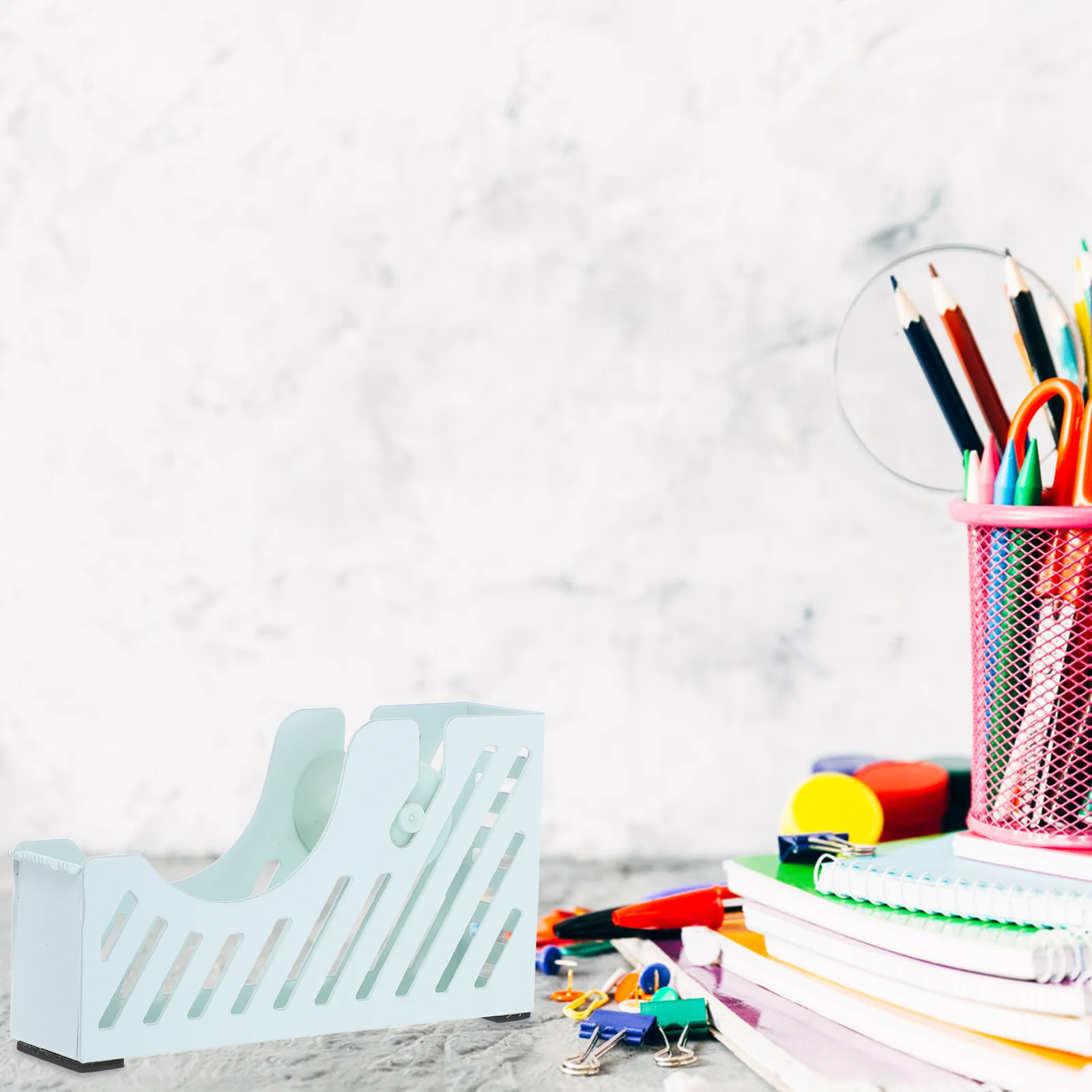 حامل الشريط، ملحق مكتبي متعدد الاستخدامات، تغليف القصاصات، مشاريع DIY، أداة جمالية أنيقة مدمجة وخفيفة الوزن