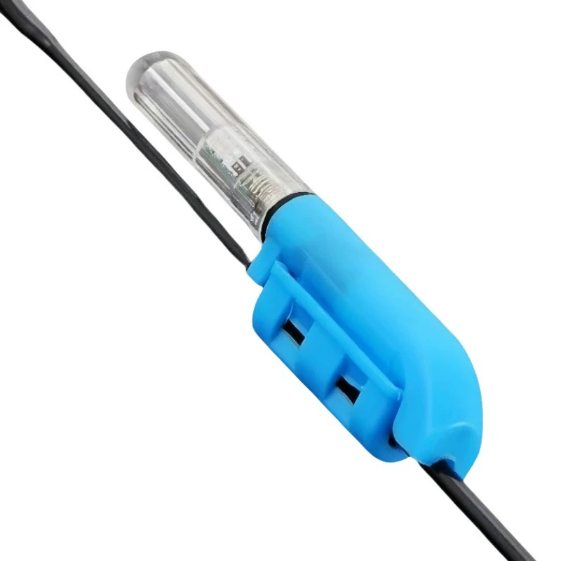 Night Fishing Bite Detection Lights 2PCS LED Rod Tip Warning Indicators Electronic Fishing Accessories for Sea Raft Casting