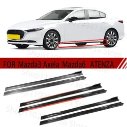 FOR Mazda3 Axela Mazda6 ATENZA 2M Car Side Skirt Extension Plate Lip Separator Bumper 2.18M Racing Side Spoiler