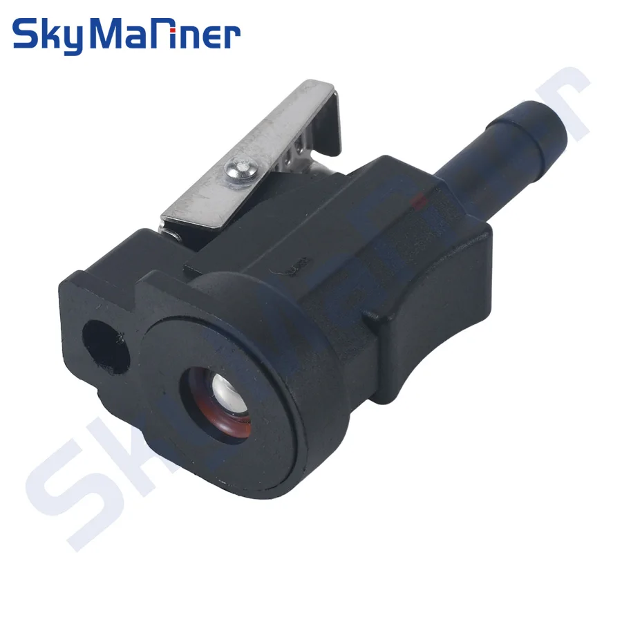 

14213Q 22-14213M 14213K 18-8075 Fuel Line Connector 1/4"/6mm Clip Style for Mercury Quicksilver Mariner 9.9HP-55HP Boat Engine