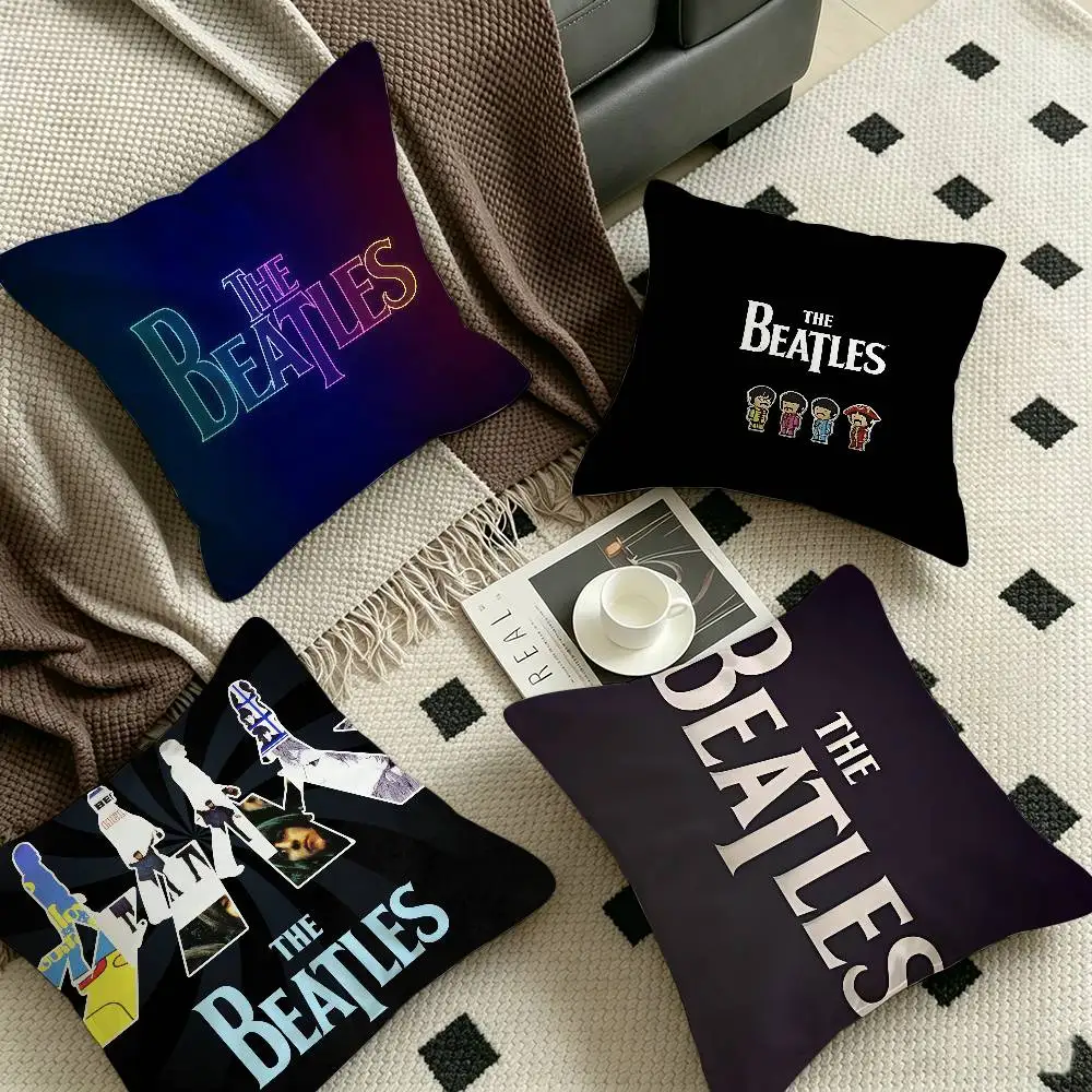 T-The-B-Beatles Rock Band Maple Design Cushion Cover Happy Autumn Harvest decor Holiday Decorati Pillow Cover