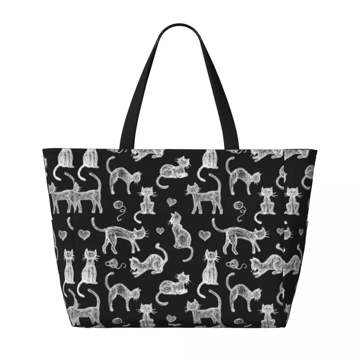 Borsa da viaggio da spiaggia per gatti con lavagna per animali domestici dell'insegnante, borsa a tracolla da viaggio per adulti popolare modello Multi-stile