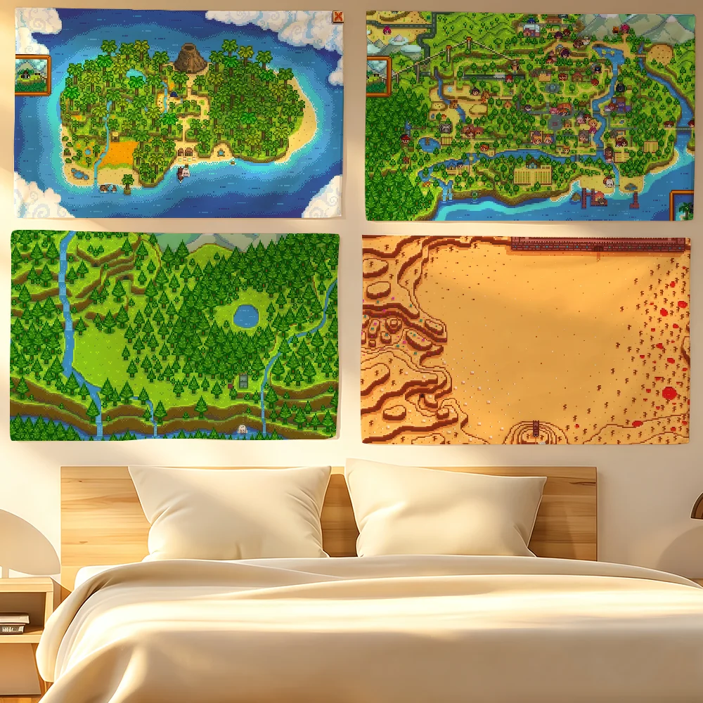 Game S-Stardew Valley flag For Living Room Home Dorm Decor Wall Outdoor Camping Party Banner Gifts