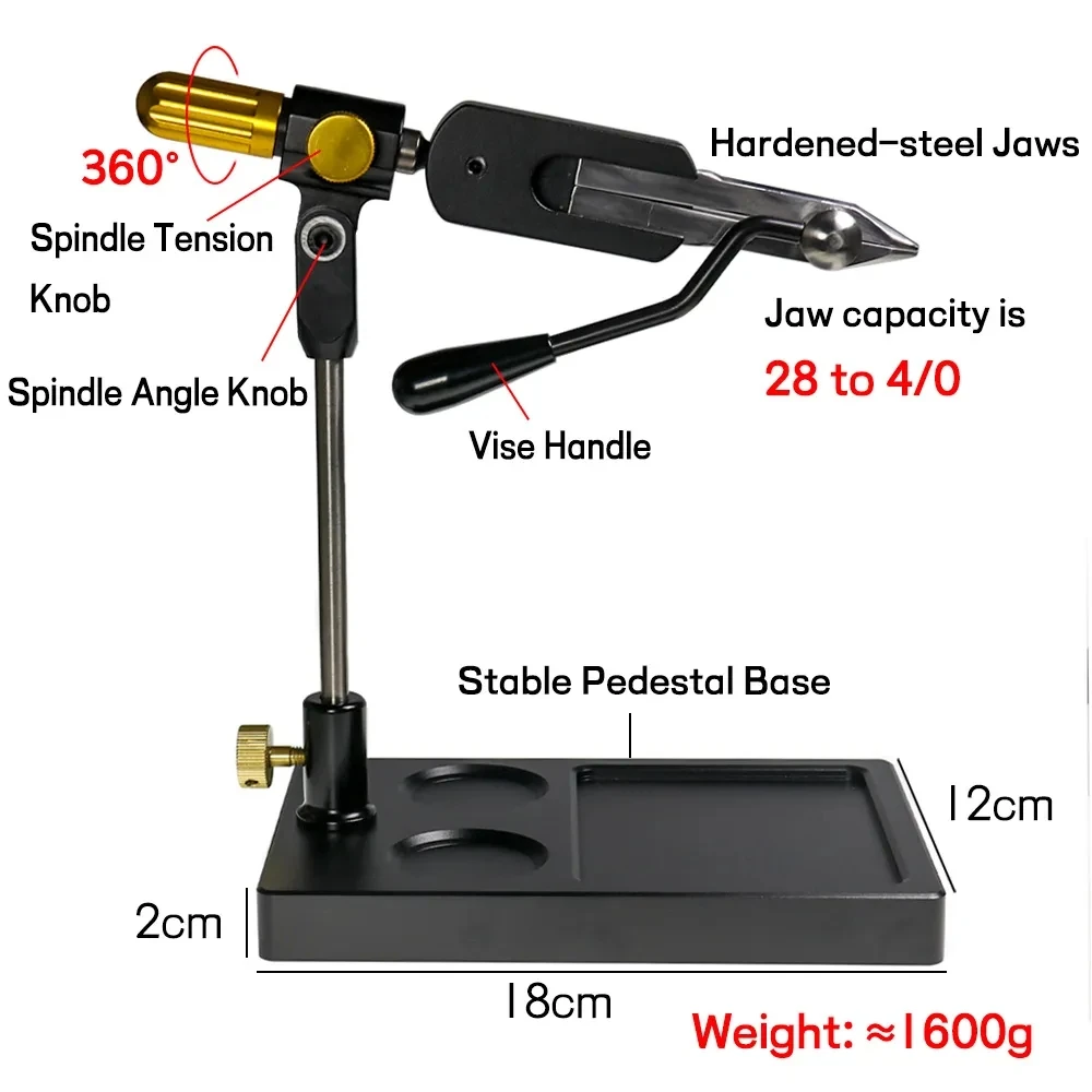 ELLLV Anzuelo giratorio 360 para atado de moscas - imagen 2