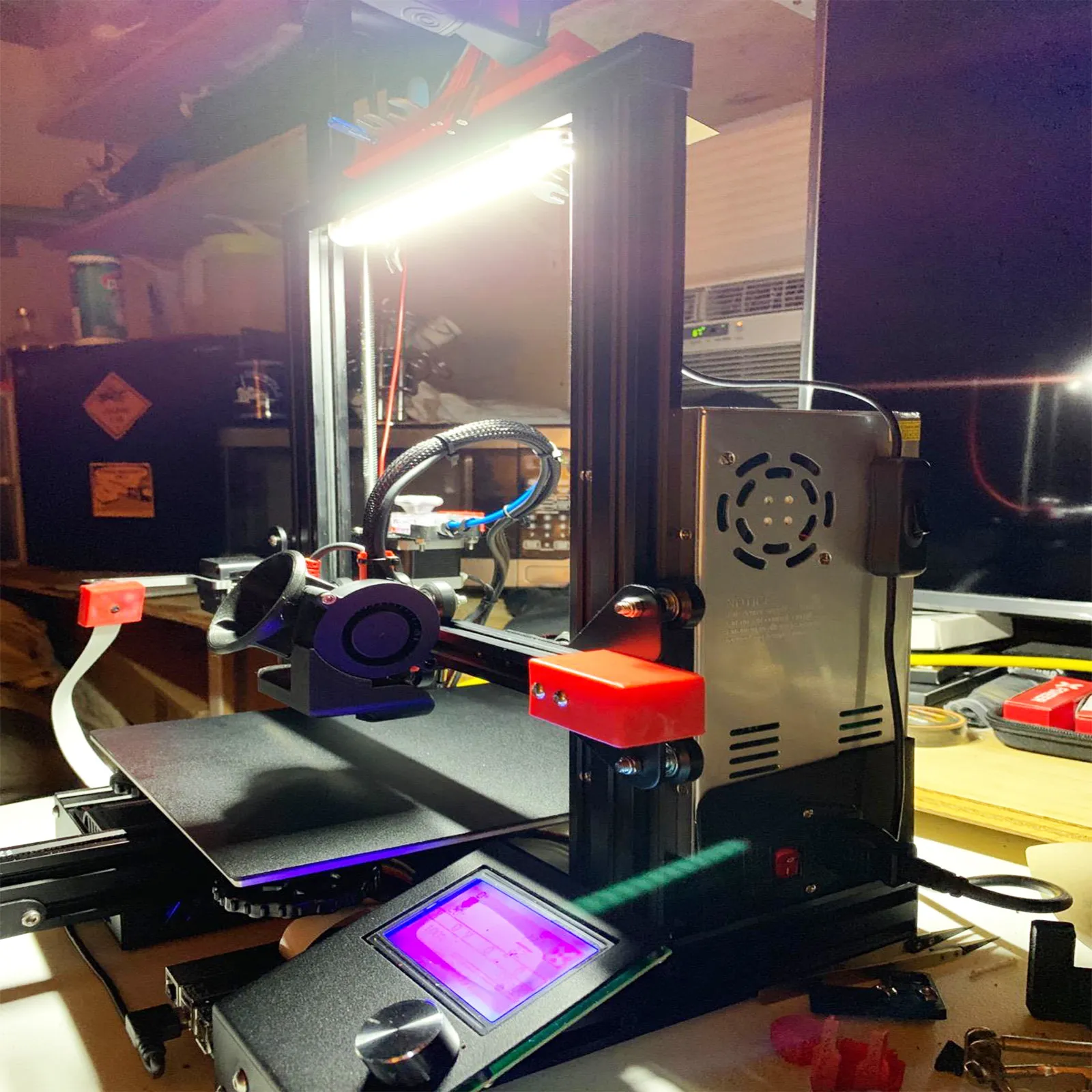 

1 комплект светодиодной ленты 24В белого цвета для 3D-принтера, аксессуары, запчасти, световая панель, комплект для 3D-печати