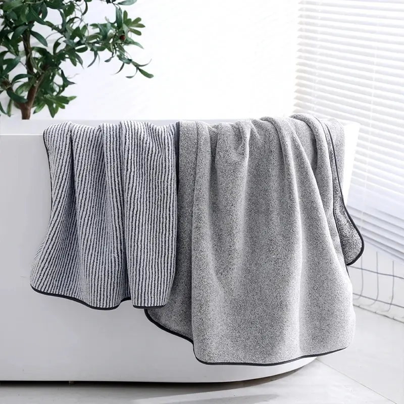 

D2 Thickened Bath Towels for The Body Microfiber Beach Towel for Gym Sports Shower Robe Sauna Spa Bath Home Bathroom Accessories