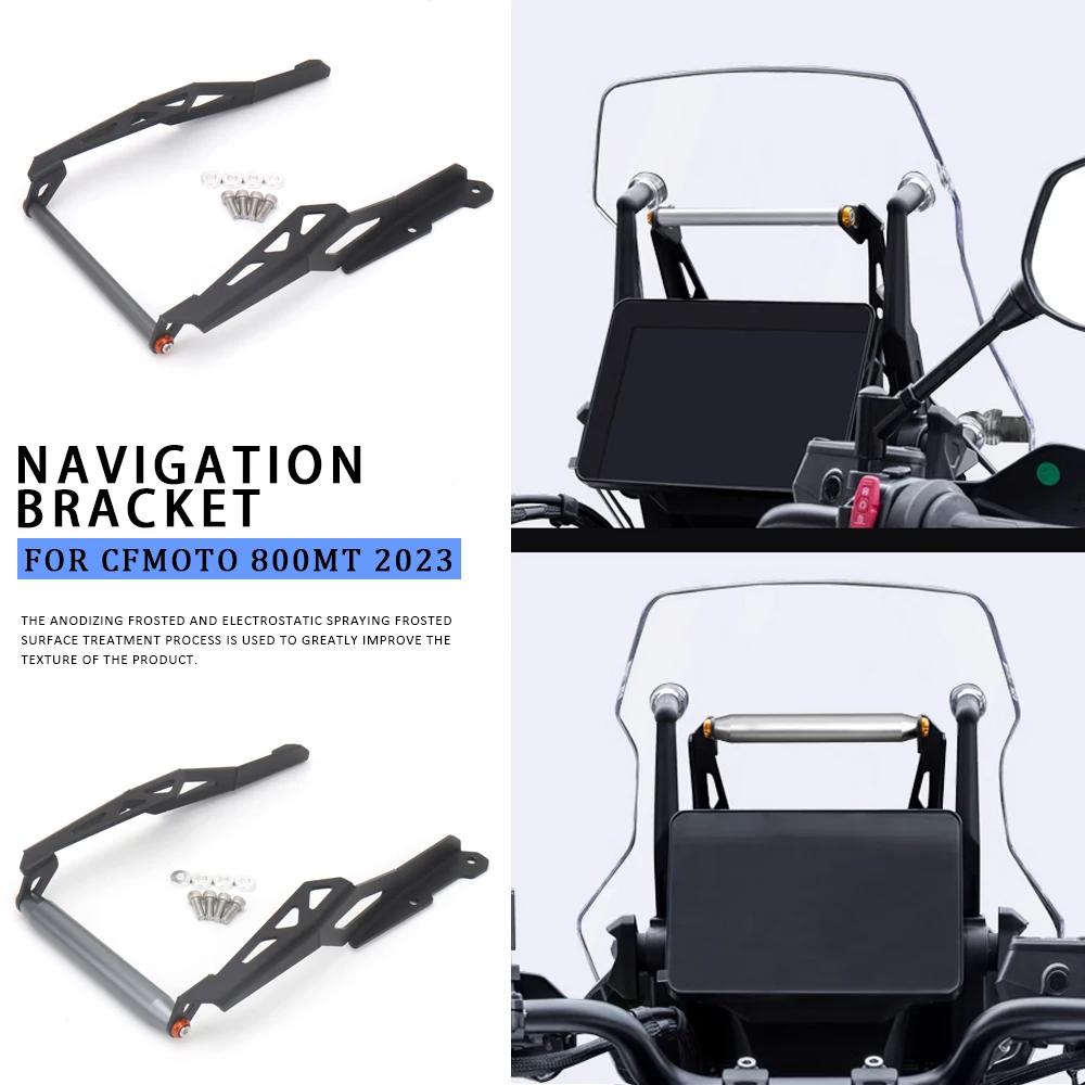 

New 12mm/22mm Motorcycle Front Wireless charging Mobile Phone Navigation Bracket GPS Mount For CFMOTO 800MT 800mt 800 MT 2023