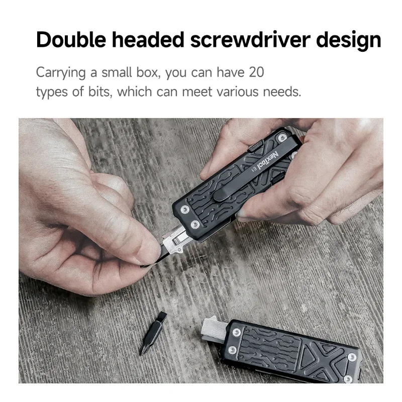 Xiaomi NexTool Screwdriver Bits Kit 20 In 1 Magnetic Double Headed Bit for Pocket Tool E1/Flagship Captain Multi Tool Screwdrive