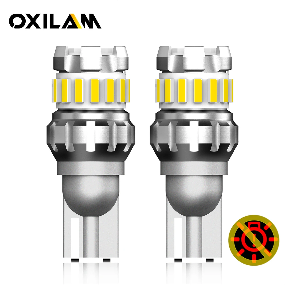 OXILAM 2Pcs Canbus W16W T15 High Power LED Revers Lights Backlight 6500K 1200LM 12V T15 W16W Super Bright 921 912 LED Car Bulbs