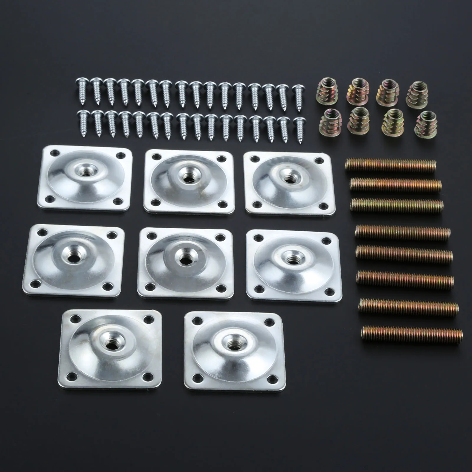 8 oder 4 Sätze Metall bein befestigungs platten Füße abgewinkelte Ebenen halterungen mit Dübels ch rauben Möbel tisch Sofa Kaffees tühle Pad