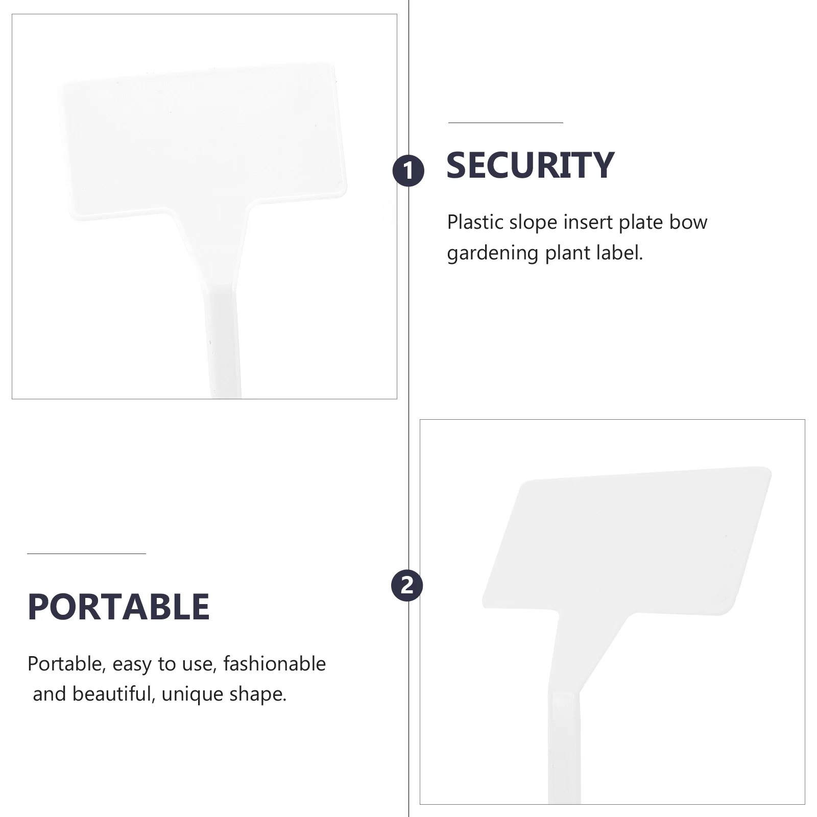 

20pcs Plastic Plant Label T-Type Tag Garden Markers For Nursery Vegetable Garden Organization Waterproof Outdoor Gardening