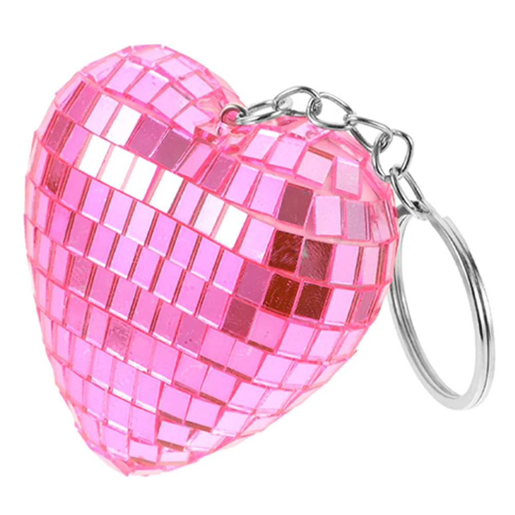 Mirror Ball Keychain 1970s Party Favors Cowgirl Crystal Disco Accessories Glass Decorations