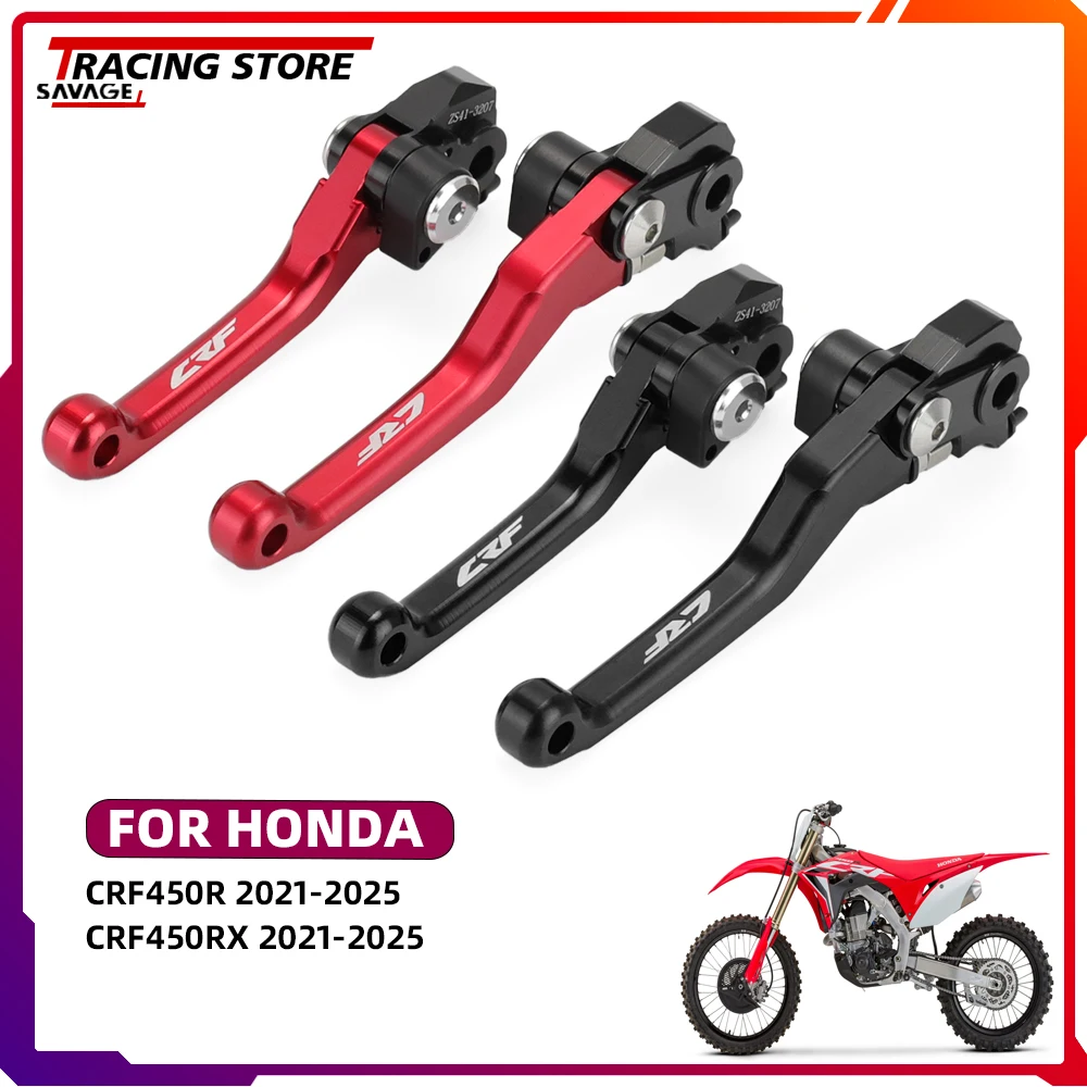 

2025 Motorycle CNC Pivot Brake Clutch Levers For Honda CRF450R CRF450RX Handlebar Hand Control Lever CRF450 R/RX CRF 450R 450RX