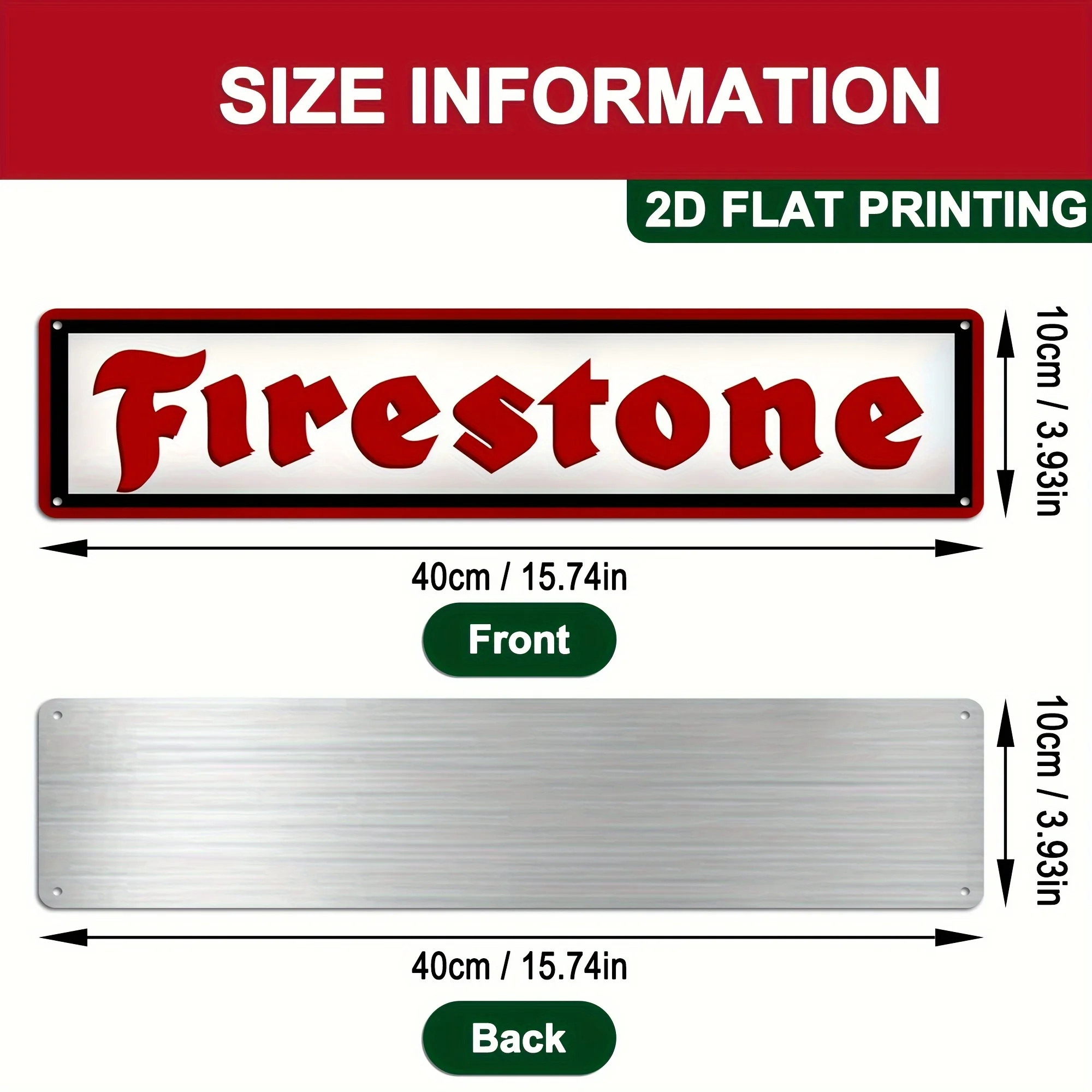 2D Flat, 2D Flat – Vintage Fir – Vintage Collectible Signs Bewertung und Preis