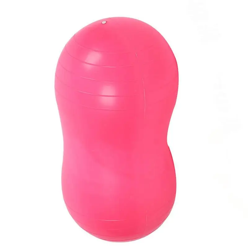 Yoga Ball Fitness Balls Peanut Balance Ball Inflatable Thick Sports Yoga Peanut Ball Pilates Birthing Fitball With Manual Pump