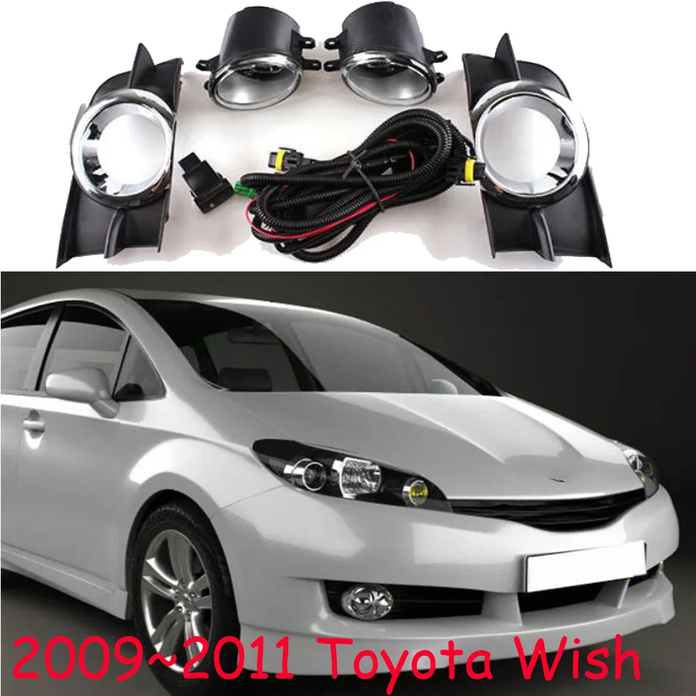 Car Bumper Headlight For Wish Fog Light Altis 2009~2011y Car Accessories Halogen Bulb Auto Wish Headlamp