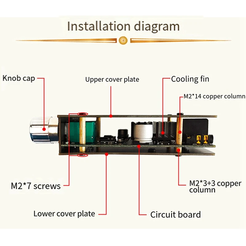 ZK-1002MT 5.0 Bluetooth Power Amplifier Board 100W Channel Amplifier Board Parts With Short Circuit Protection For Sound Box